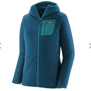Patagonia women’s R1 Air Full-Zip Hoodie lagom blue